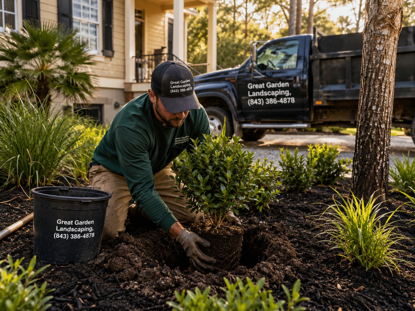 Plantation service for new garden beds in Johns Island SC