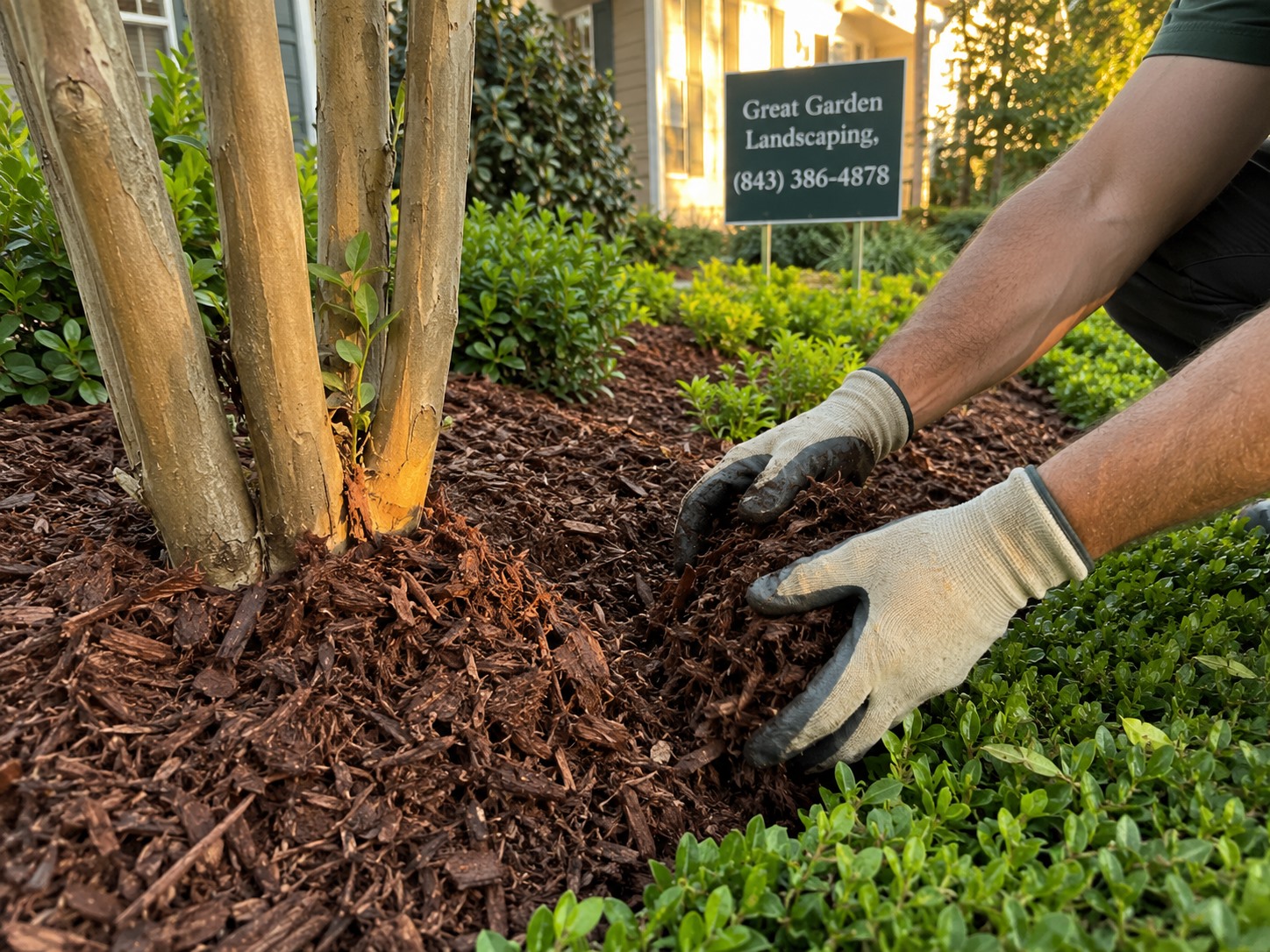 Professional mulching service in Johns Island SC